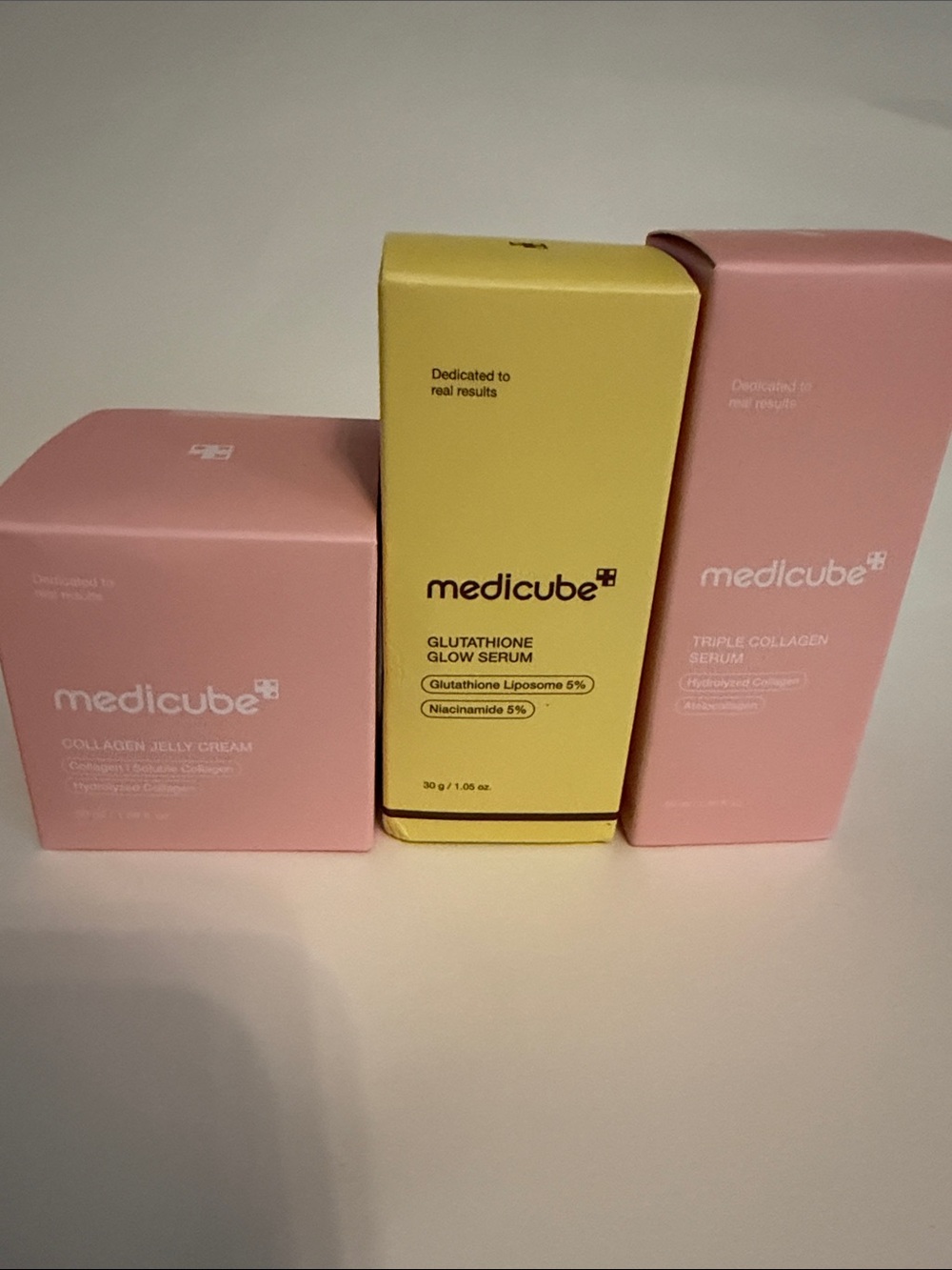 Medicube Glow & Collagen Serum Set — Pink & Yellow Skincare Duo
